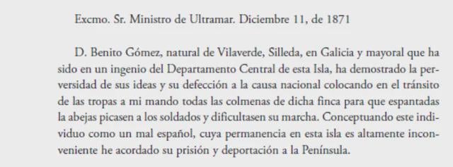 A very bad Spaniard, and a very good Galician-Cuban (Ten Years' War, Cuban War of Independence)