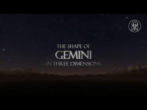 Watch the Gemini constellation change when seen in three dimensions from the Space Telescope Science Institute
