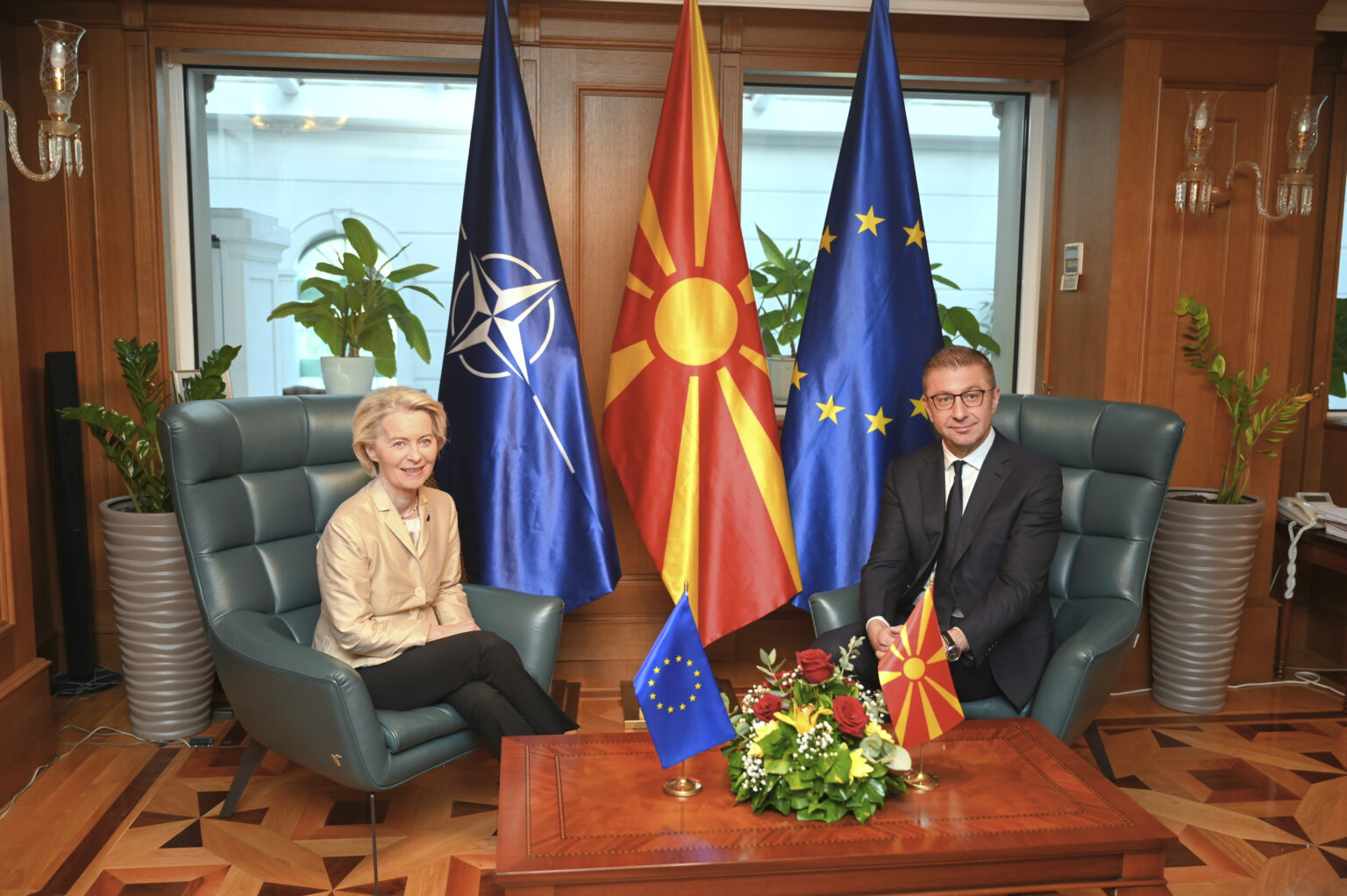 European Commission President von der Leyen visits North Macedonia