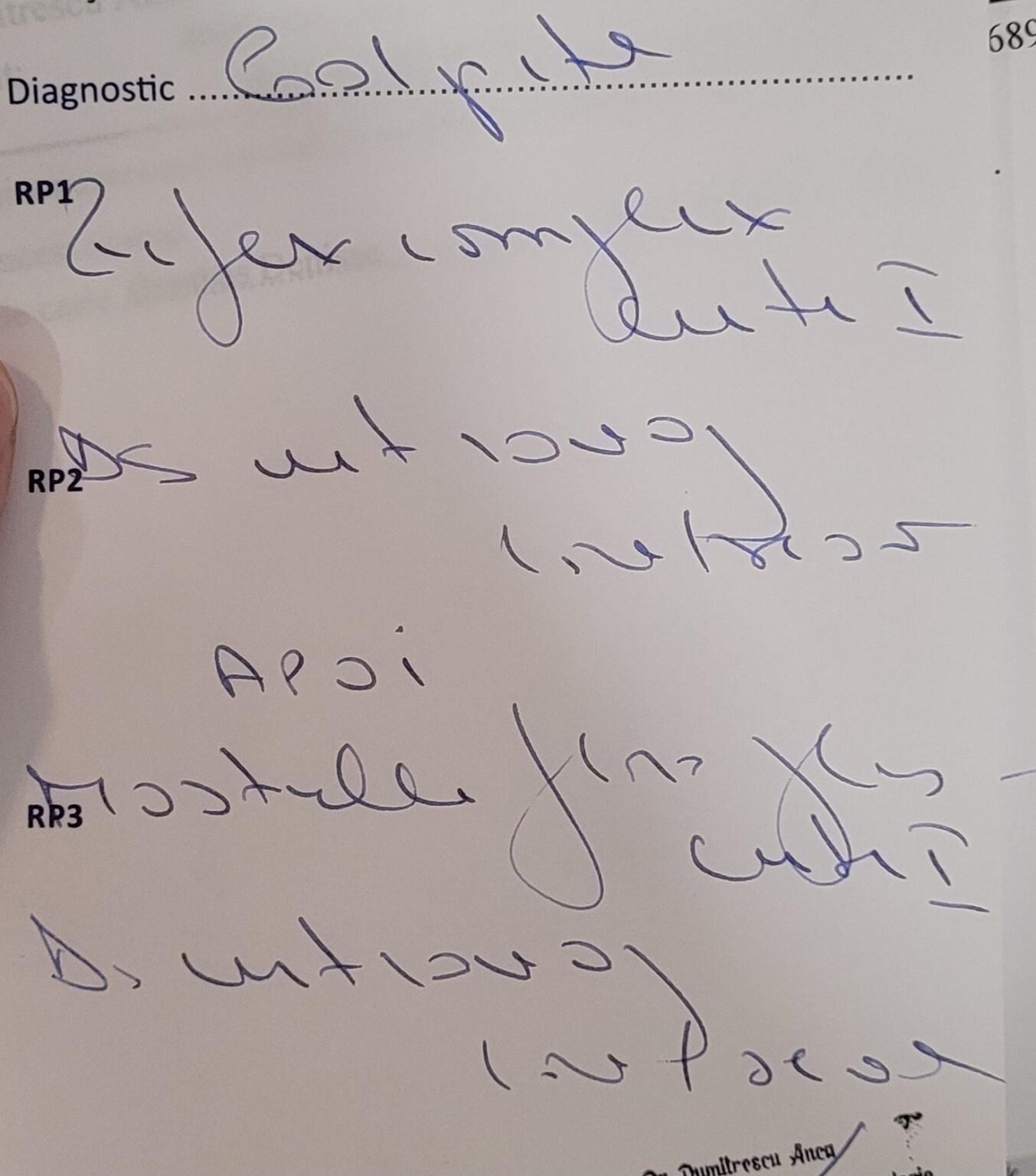 Can anyone decipher this prescription from the gynecologist?