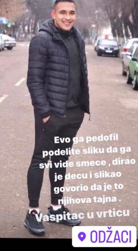 A small reminder who is Igor Orshoš pedofil from kindergarten and former SNS member who was on their leaf in 2020 elections.