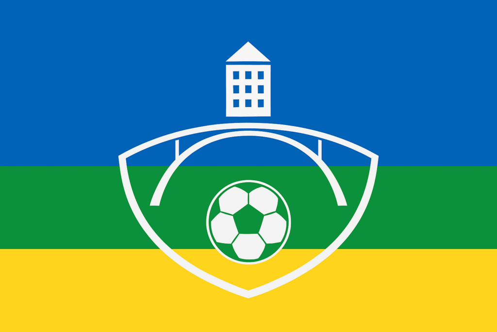 Official flag of the village Luke in Visoko (Bosnia and Herzegovina)