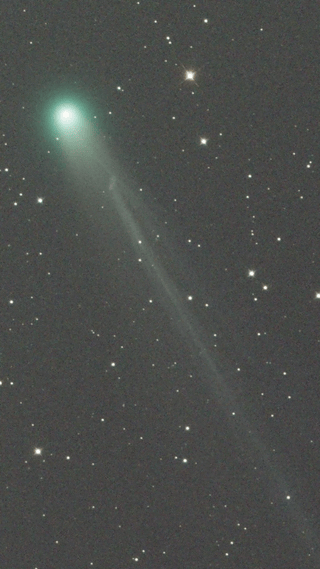 I photograped Comet A6 Lemmon as its tail was blown away by solar wind (OC)