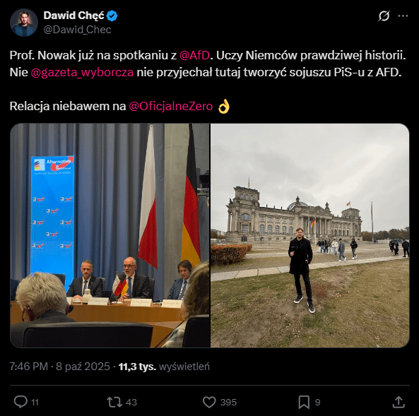 Can you make a success of meeting someone from the Polish right wing with the AfD? Channel Zero shows that it is possible.