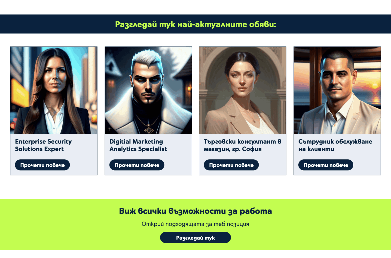 Here's how Yettel thinks their employees look: