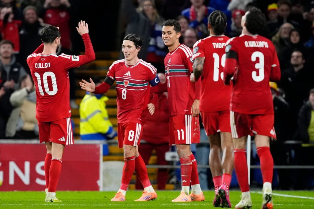 Harry Wilson hat-trick gives Wales home semi-final advantage in World Cup play-offs