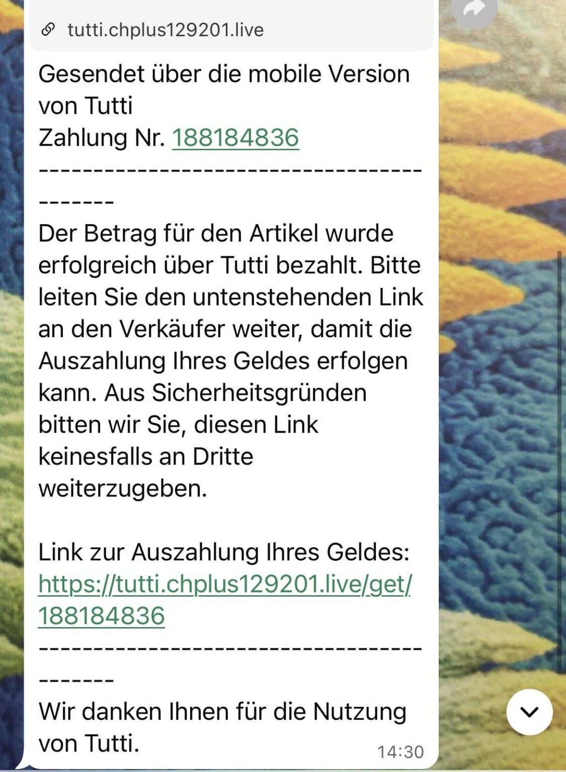 Tutti.ch Scam?