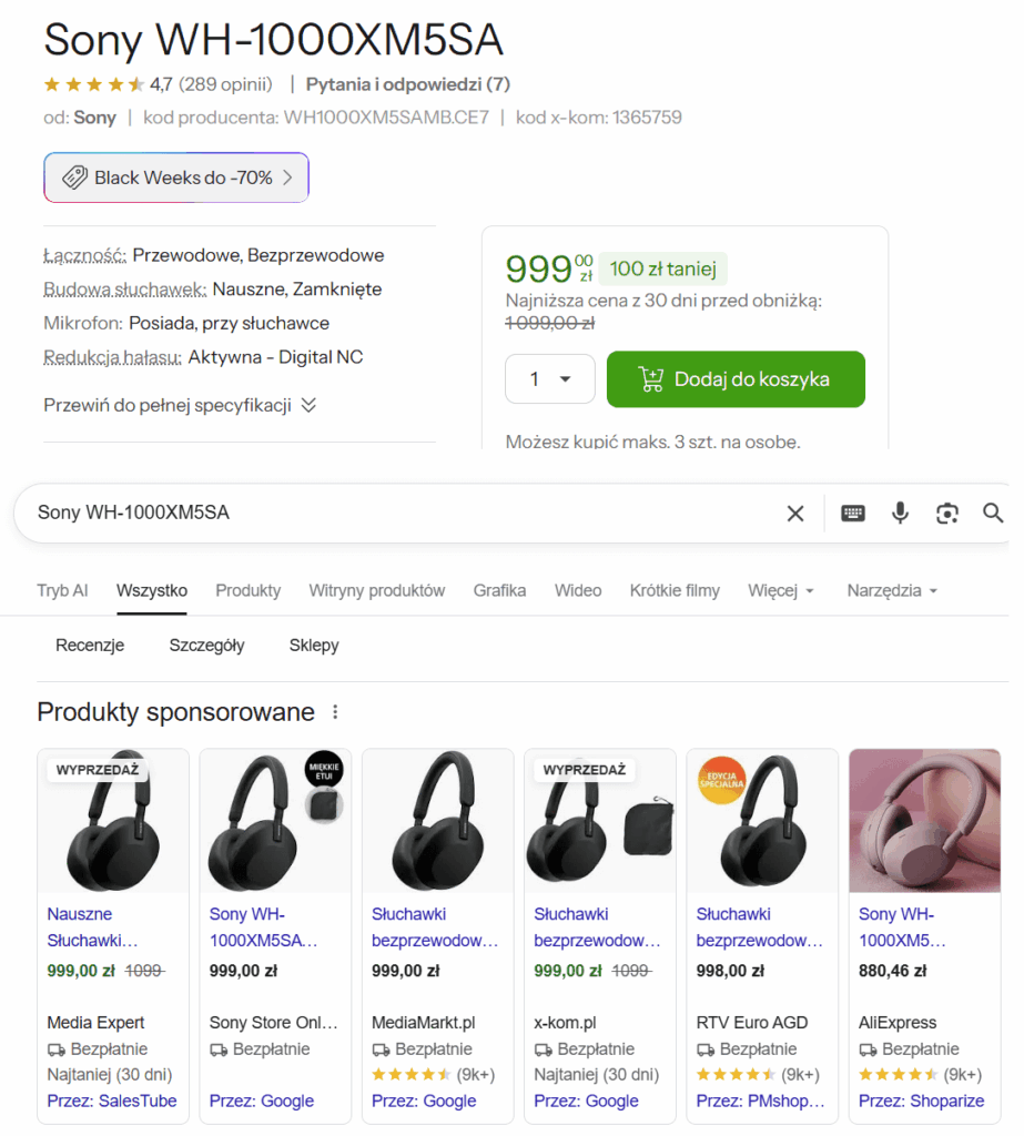 X-kom promotions are simply normal market prices