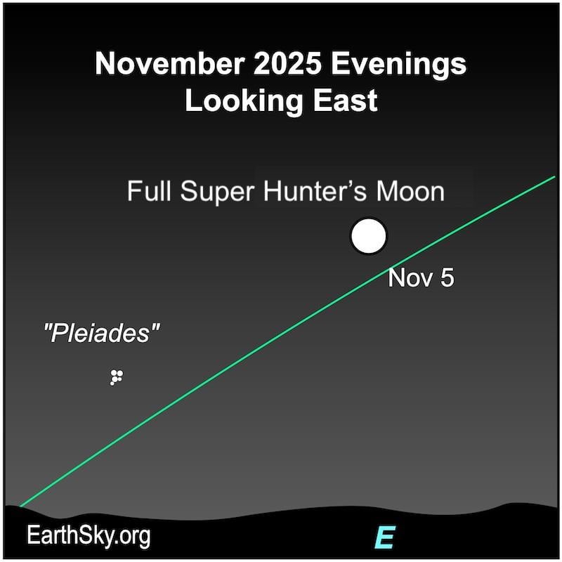 Super Hunter’s Moon – 2025’s brightest full moon – on November 5-6