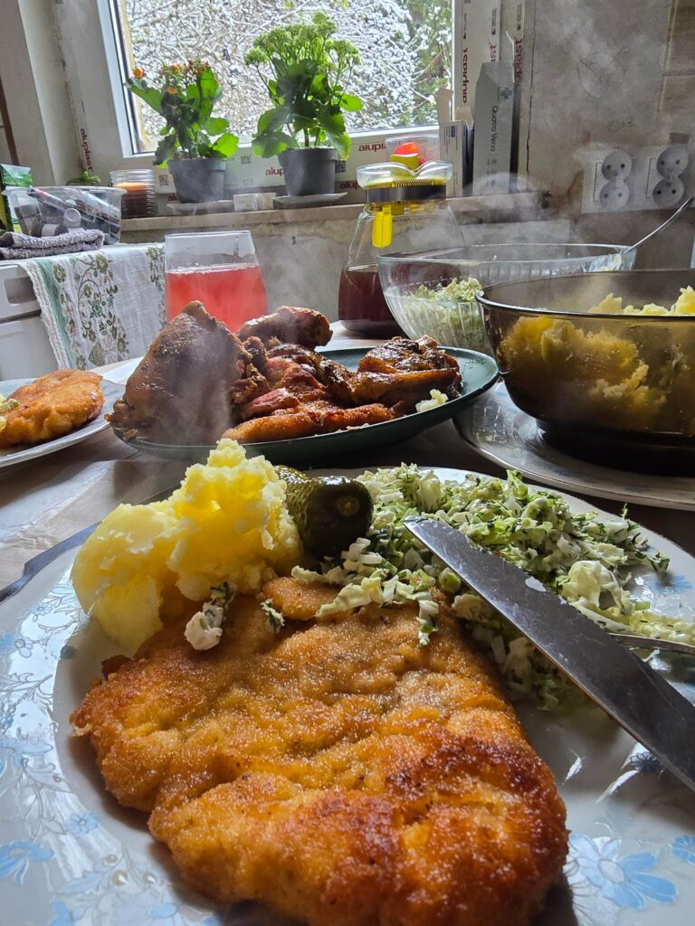 Traditional countryside dinner made in a prodiż by an elderly Mazovian babcia ❤️