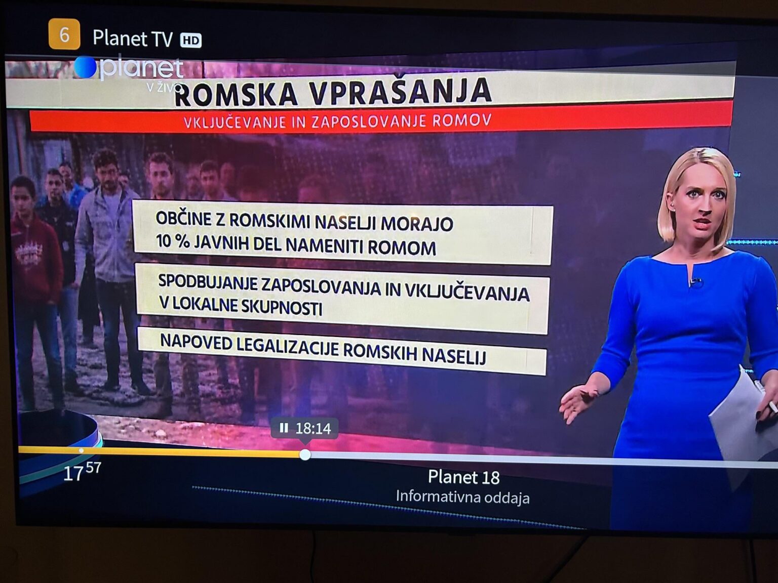 The announcement of the legalization of Roma settlements