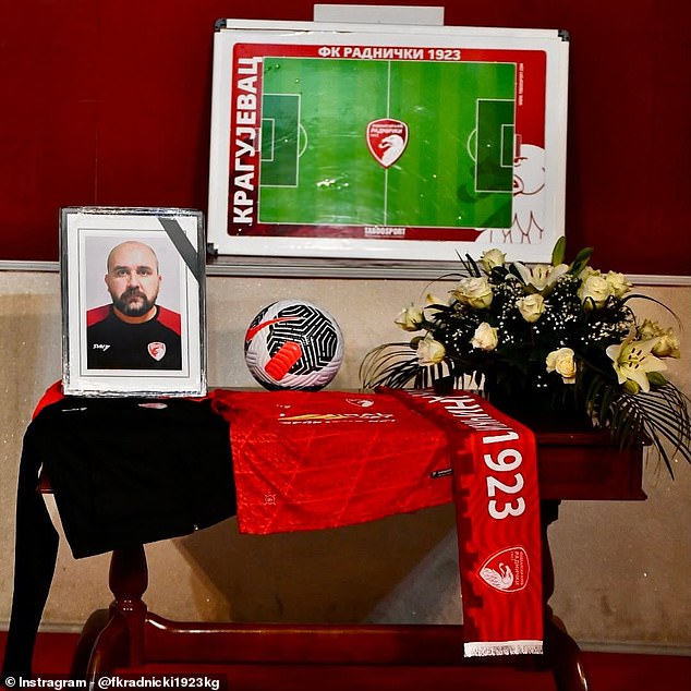 A memorial service was held on Wednesday to honour Zizovic, who died at the age of 44