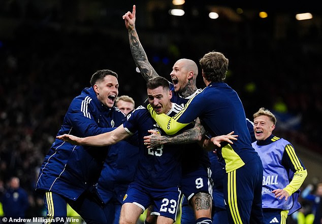 The Tartan Army had to beat Denmark and did so in late style in a thriller at Hampden Park