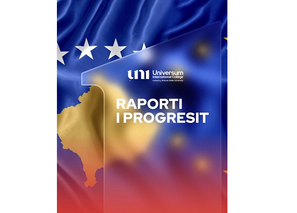 UNI-Universum International College's participation in European programs is assessed in the Progress Report for Kosovo 🇪🇺🎓