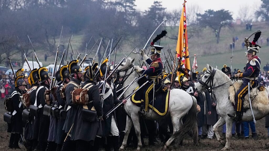 Video. Thousands gather in Czech Republic to re-enact Napoleon’s Austerlitz victory over Russia and Austria Video. Thousands gather in Czech Republic to re-enact Napoleon’s Austerlitz victory over Russia and Austria