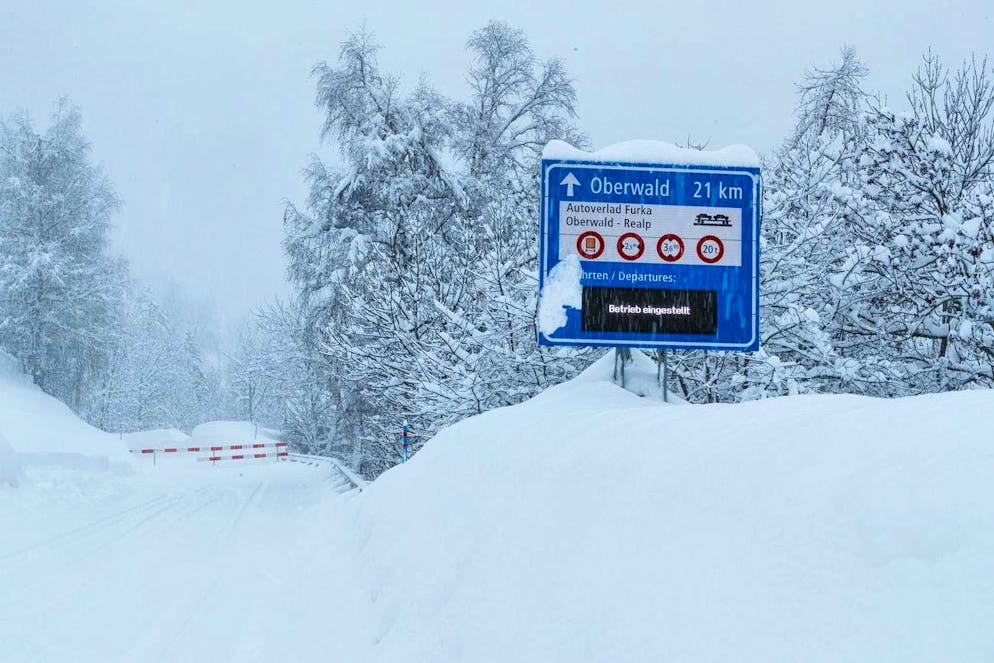 An increasingly rare sight: thick blankets of snow in Switzerland.
