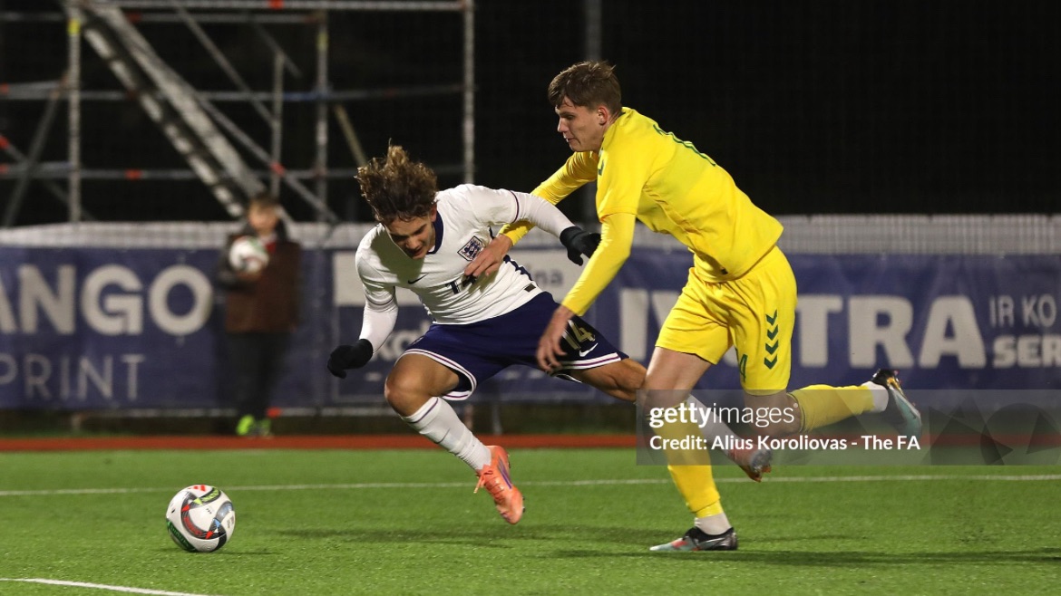 Arsenal's Max Dowman wins penalty as England U19s beat Lithuania in Euros qualifier