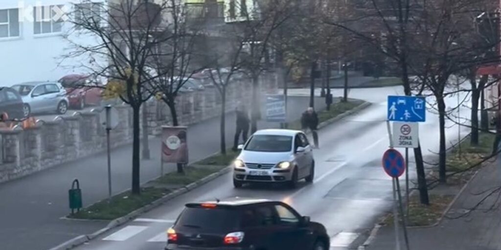Like in Hollywood movies - shooting in the center of a city in Bosnia, robbers throw the lifeless body of a friend out of the car