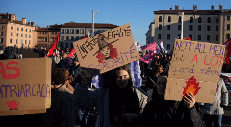 France Sees Mass Protests Against Violence Toward Women
