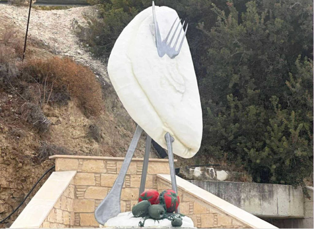 Halloumi celebrated with new sculpture in Pissouri