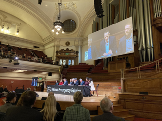 The Emergency Briefing at Methodist Central Hall