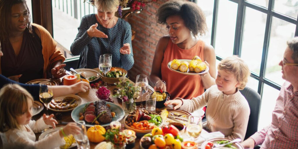 Deep breaths might help before a holiday meal