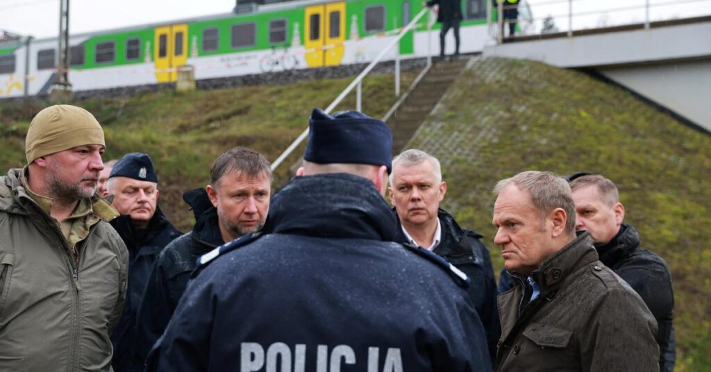 Poland accuses two Ukrainians linked to Russian secret services of sabotaging railway lines