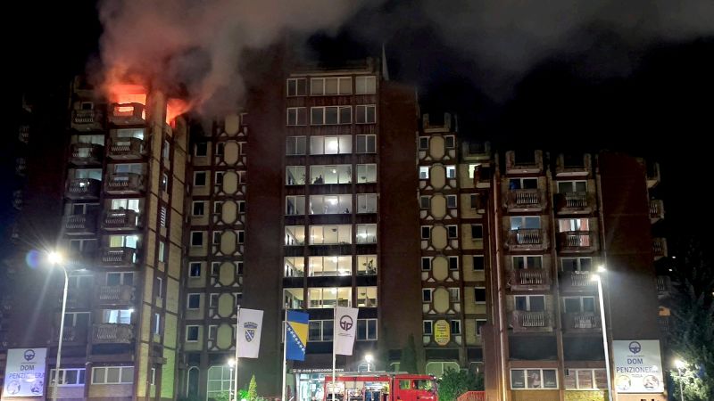 Fire at Bosnian retirement home kills at least 11