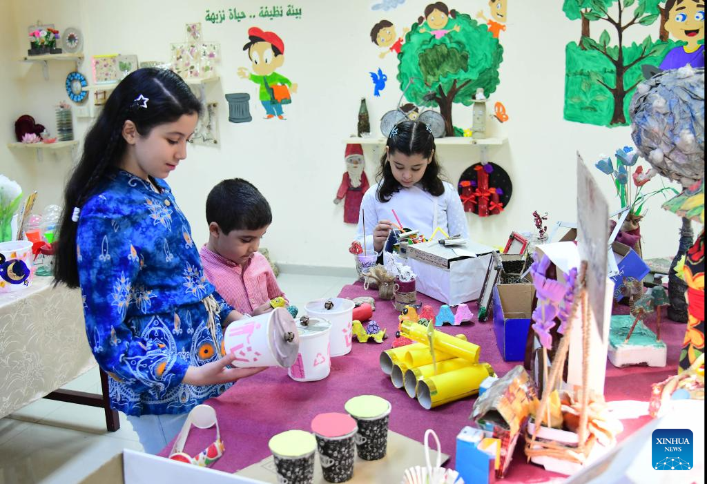 art exhibition marking launch of Syria's National Environment Day in Damascus-Xinhua