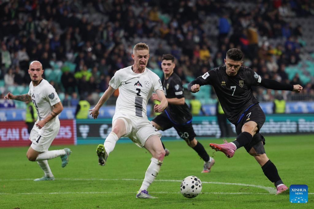 FIFA World Cup 2026 European qualifiers: Slovenia vs. Kosovo-Xinhua