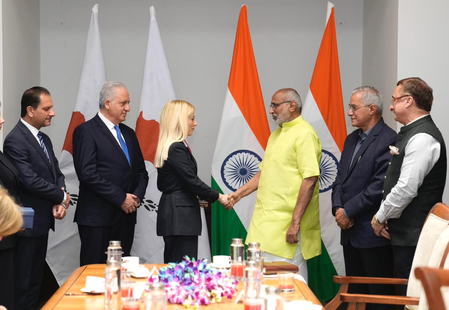 VP Radhakrishnan meets Cyprus parliamentary delegation