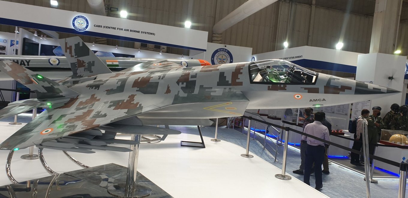 Model of the Indian AMCA fighter