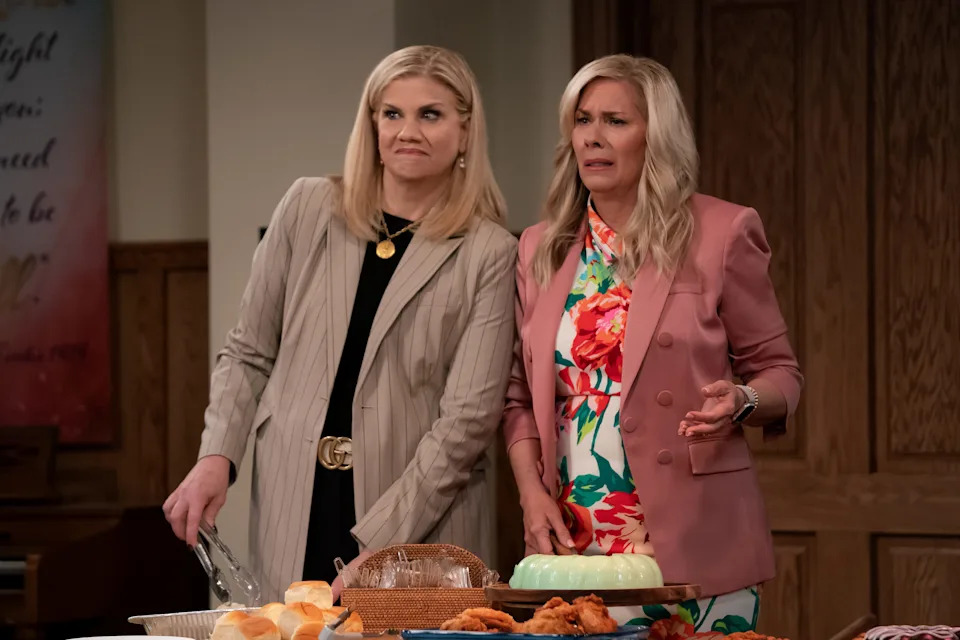 Kristen Johnston and Leanne Morgan in Leanne.