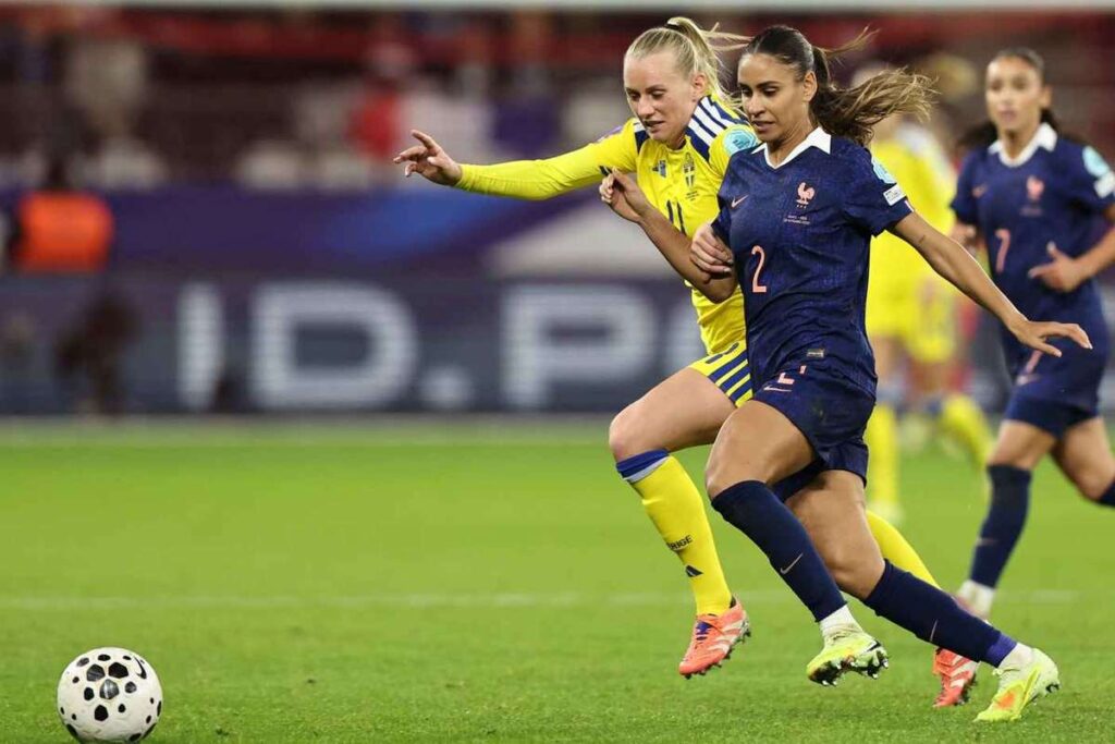 UNWL: France score 96th-minute winner to beat Sweden 2-1 in first leg of UEFA Women's Nations League Third-place Playoff
