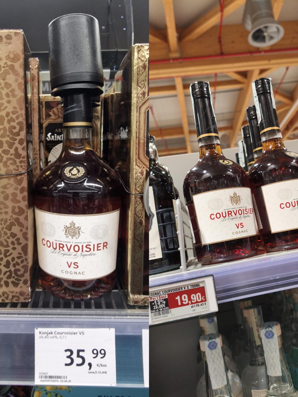 To buy alcohol in Italy - price comparison