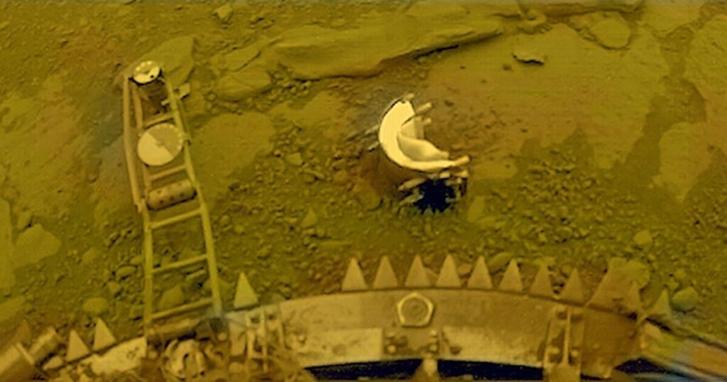 Every picture from Venus' surface, ever.  There are six.