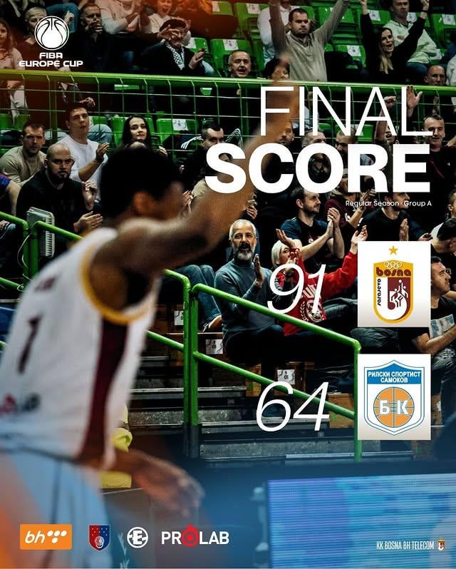 KK Bosna is in the top 16 of Fibo Eurocup