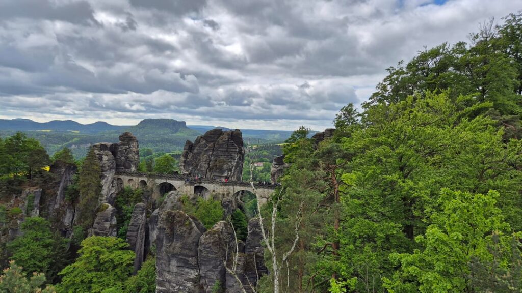 Bastei Bridge Near Dresden Germany by me