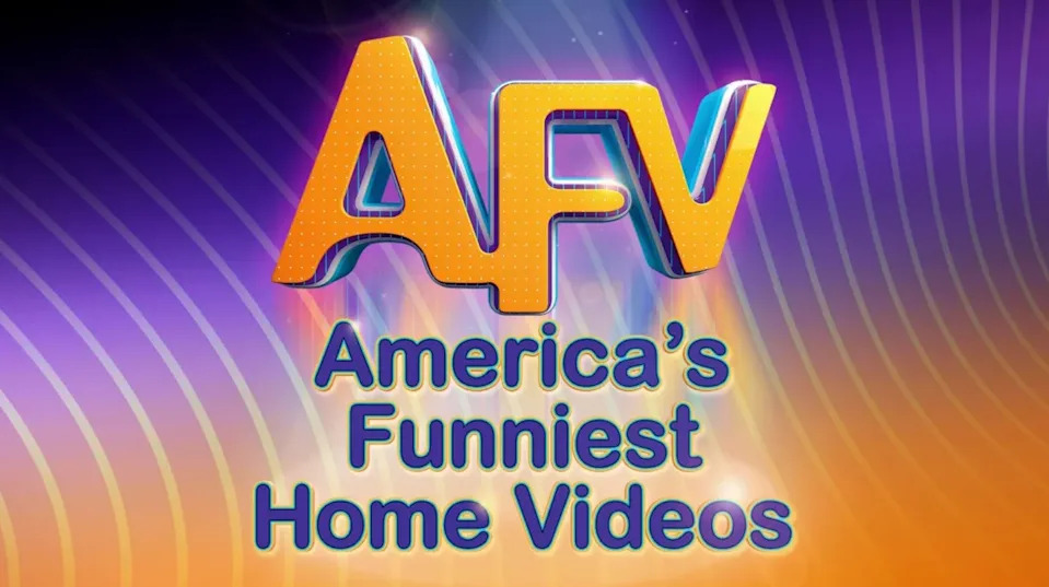 Logo for America's Funniest Home Videos with a colorful background, featuring the show's name prominently