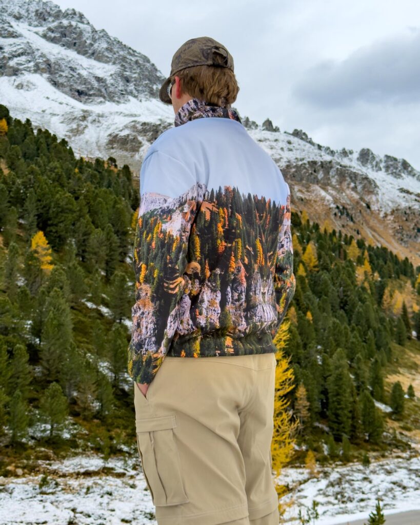 Blending into the Austrian peaks