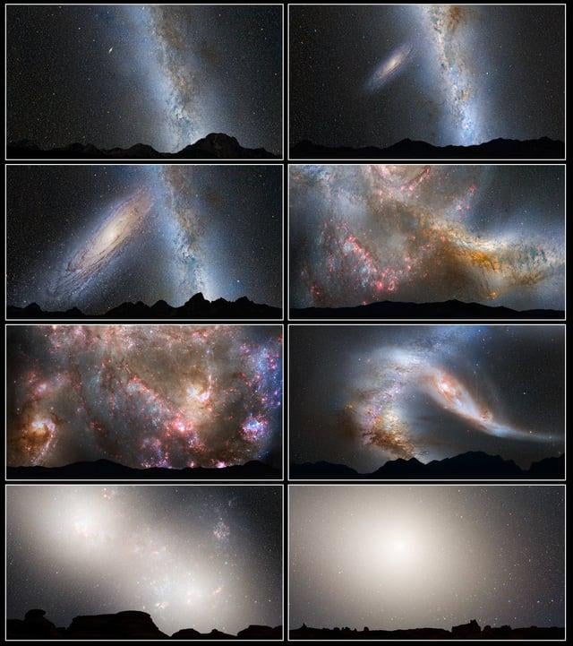 What the galactic collision may look like