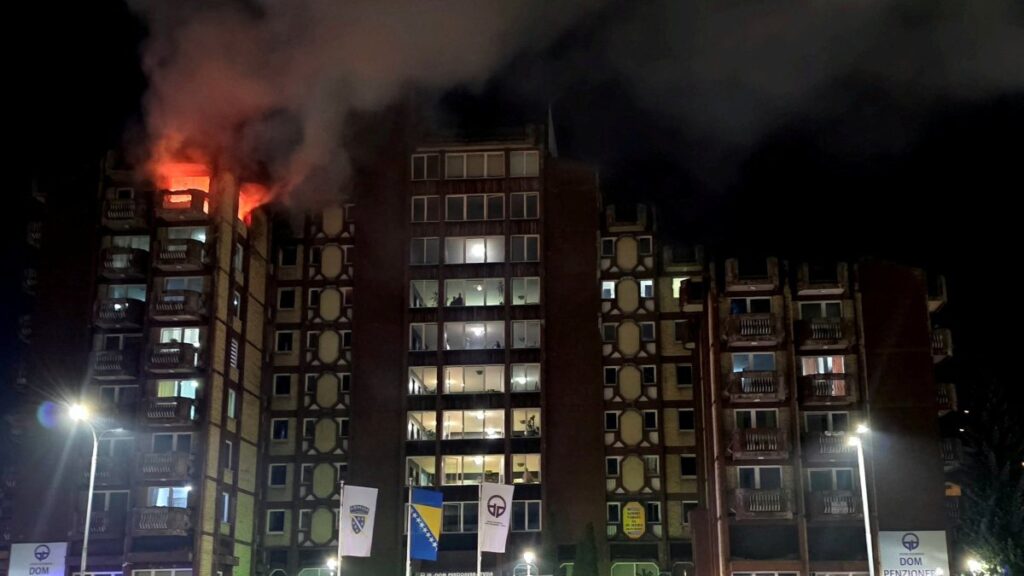 Fire ripping through Bosnia old people's home kills at least 11