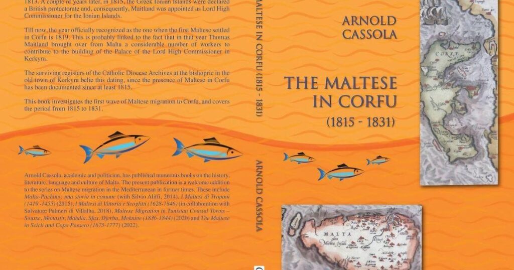 New Cassola book explores origins of 18th-century Maltese migration to Corfu