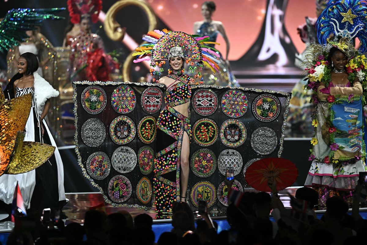 2025 Miss Universe national costume presentation in Nonthaburi, north of Bangkok, on November 19, 2025. 