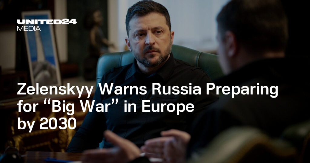 Zelenskyy Warns Russia Preparing for “Big War” in Europe by 2030 — UNITED24 Media