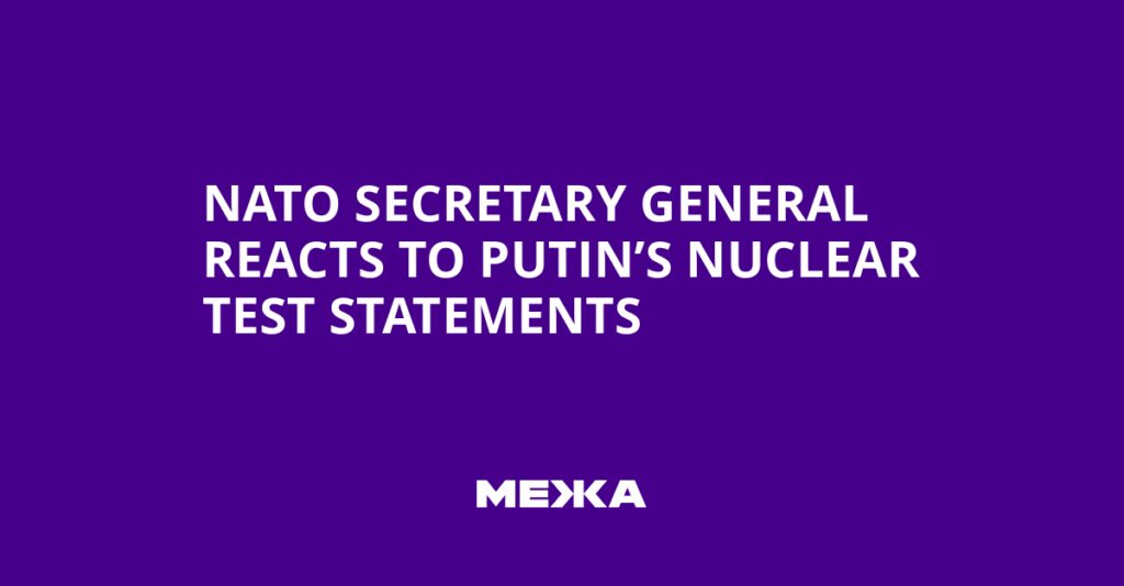 NATO Secretary General Reacts to Putin’s Nuclear Test Statements | Ukraine news NATO Secretary General Reacts to Putin’s Nuclear Test Statements | Ukraine news