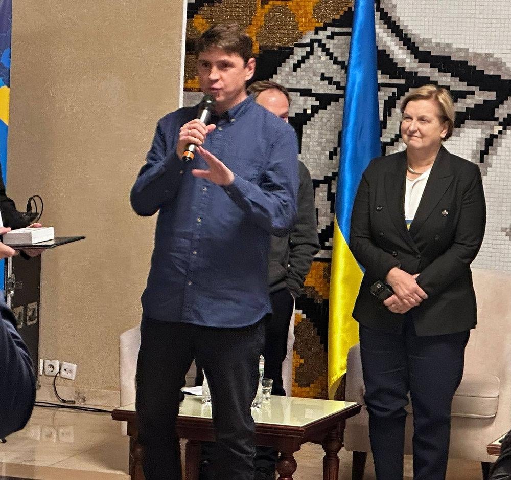 Georgian Opposition Government's Defense Minister and Secretary of Security Council meet with Ukrainian Presidential Advisor, deputies of Ukraine's Parliament, and European Parliament.