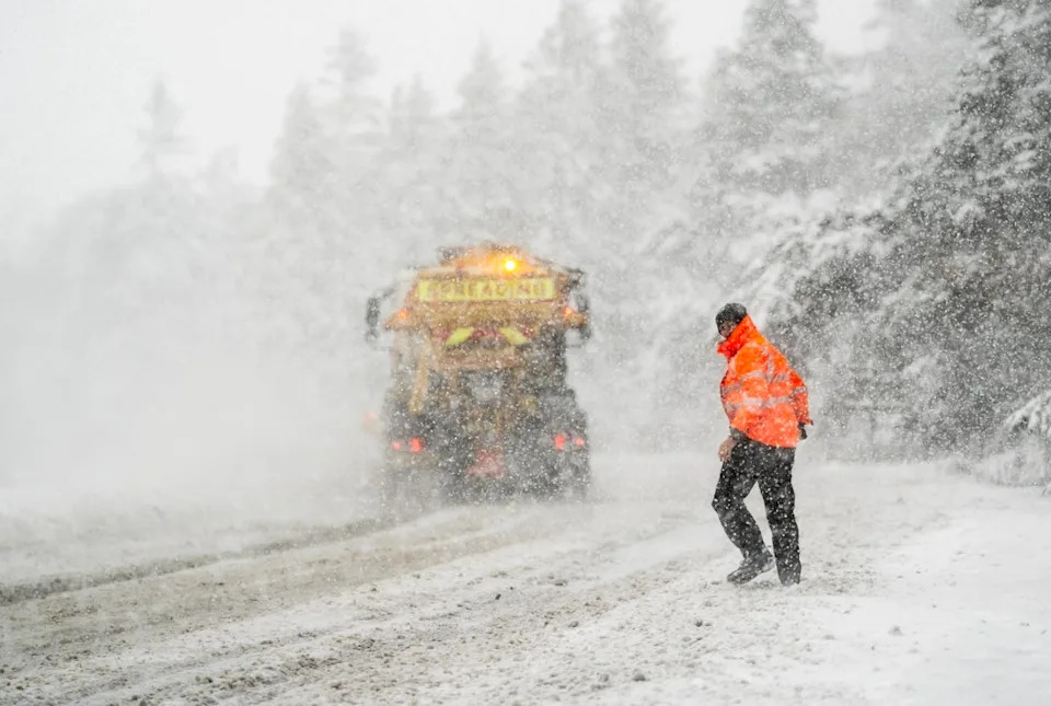 Lows of -11.7C were recorded in Loch Glascarnoch on Thursday night, the coldest night of the season so far (PA)