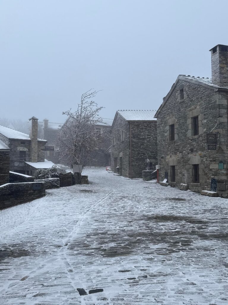 First snowflakes of the year! O Cebreiro, Lugo-León border