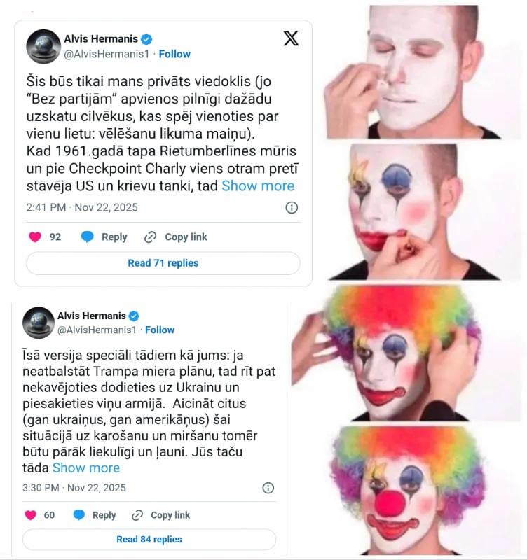 Hermanis on Trump's "peace plan" (capitulation plan) for Ukraine